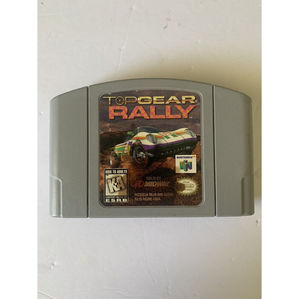 Top Gear Rally For Nintendo 64 Tested Working Used Game‎ N64